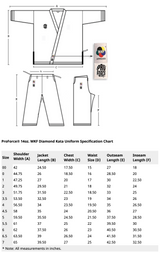 ProForce® 14oz. WKF Approved Diamond Kata Gi Top - 55/45 Blend