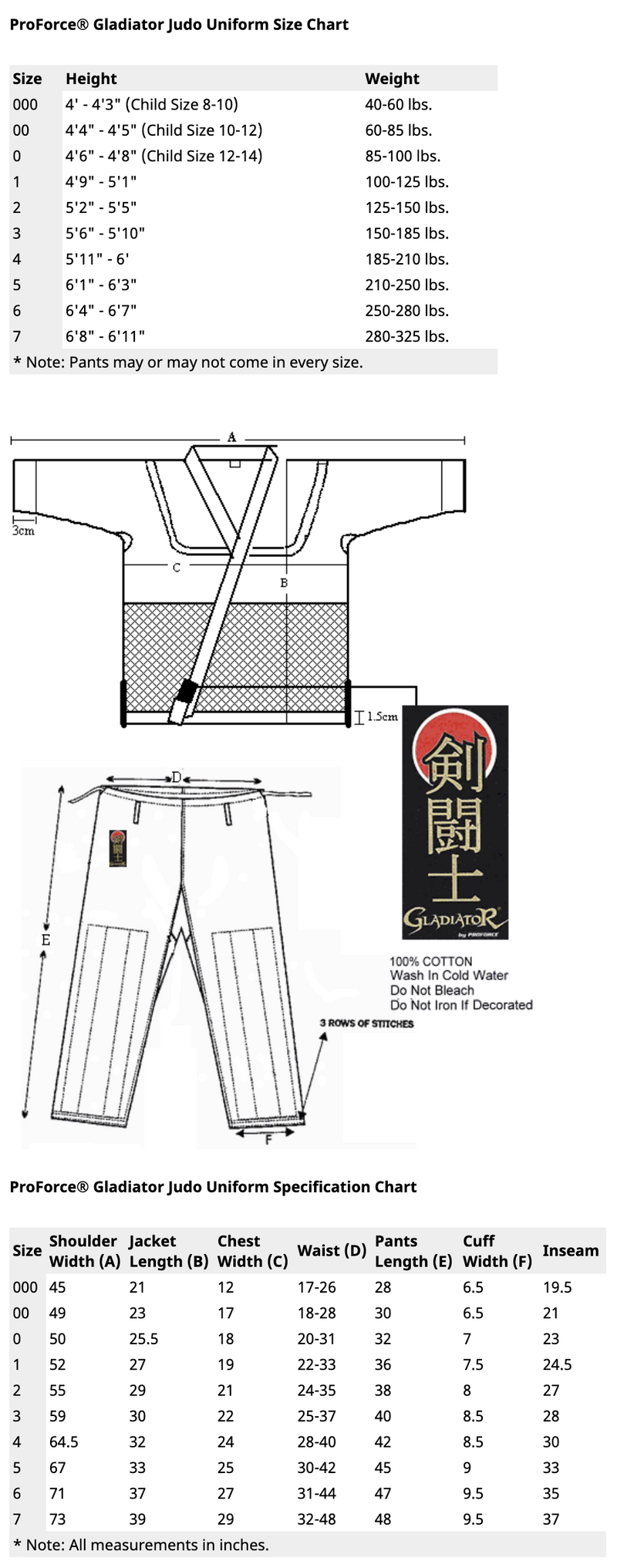 ProForce® Gladiator Judo Uniform (Traditional Drawstring)