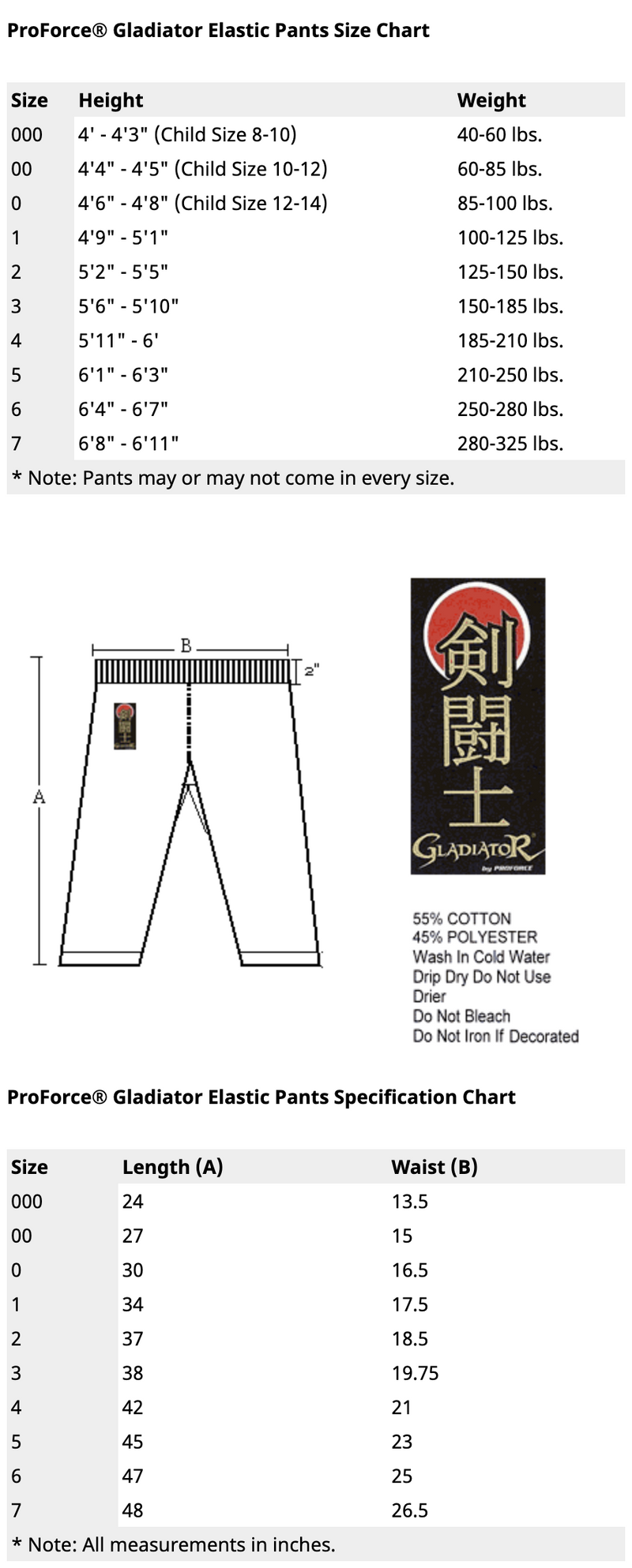 ProForce® Demo III Karate Pants