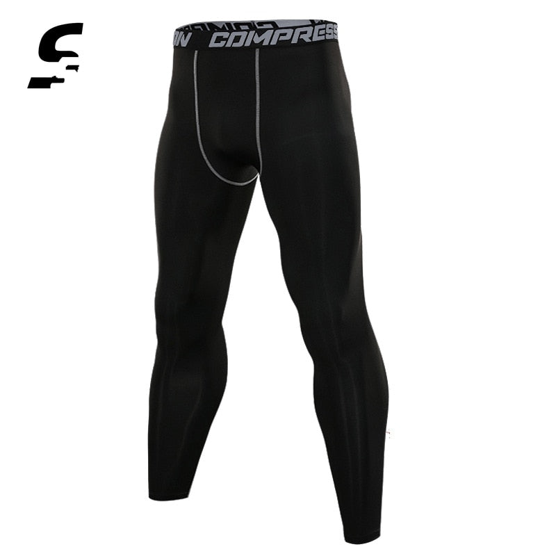Mens Compression Leggings Running Gym 3XL Tights Basketball Leggings
