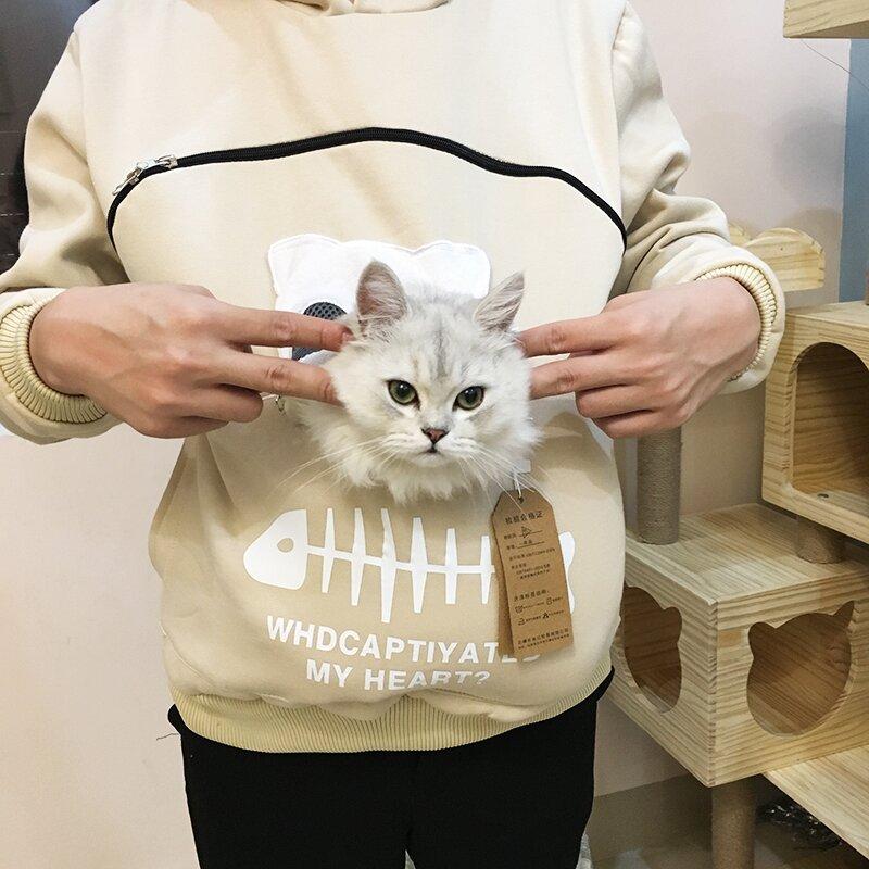 Winter Hoodies Sweatshirt Man Women Animal Pouch Hoodies