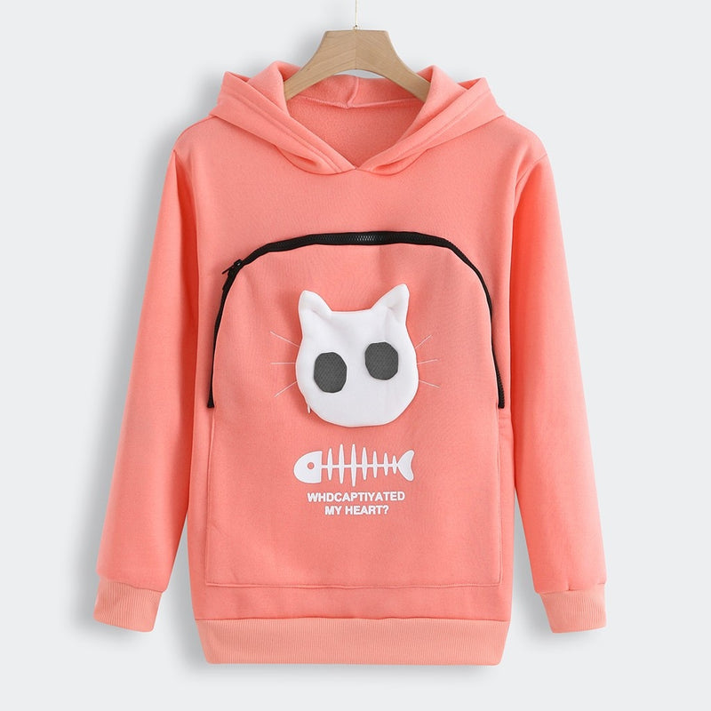 Winter Hoodies Sweatshirt Man Women Animal Pouch Hoodies