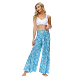 High Waist Flare Beach Trousers For Spring