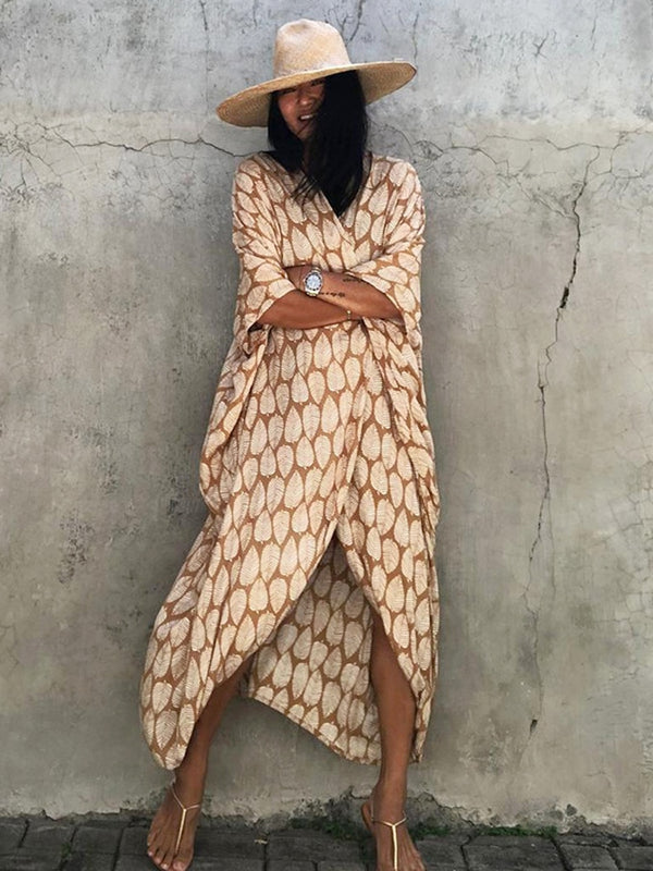 Beach Cover Ups for Swimwear Women Black Tie Dye Kimono Swimsuit