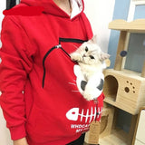 Winter Hoodies Sweatshirt Man Women Animal Pouch Hoodies