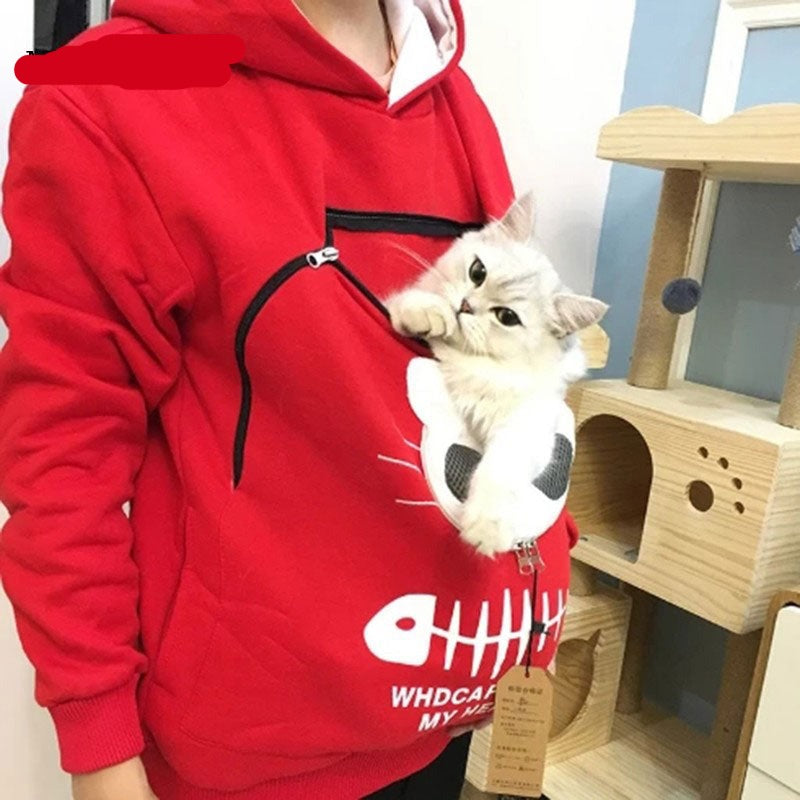 Winter Hoodies Sweatshirt Man Women Animal Pouch Hoodies