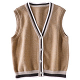 Cardigan Sweater Vest 2022 cashmere vest warm knit vest women