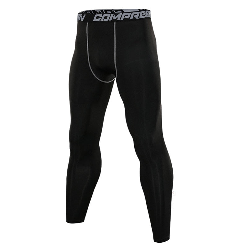 Mens Compression Leggings Running Gym 3XL Tights Basketball Leggings