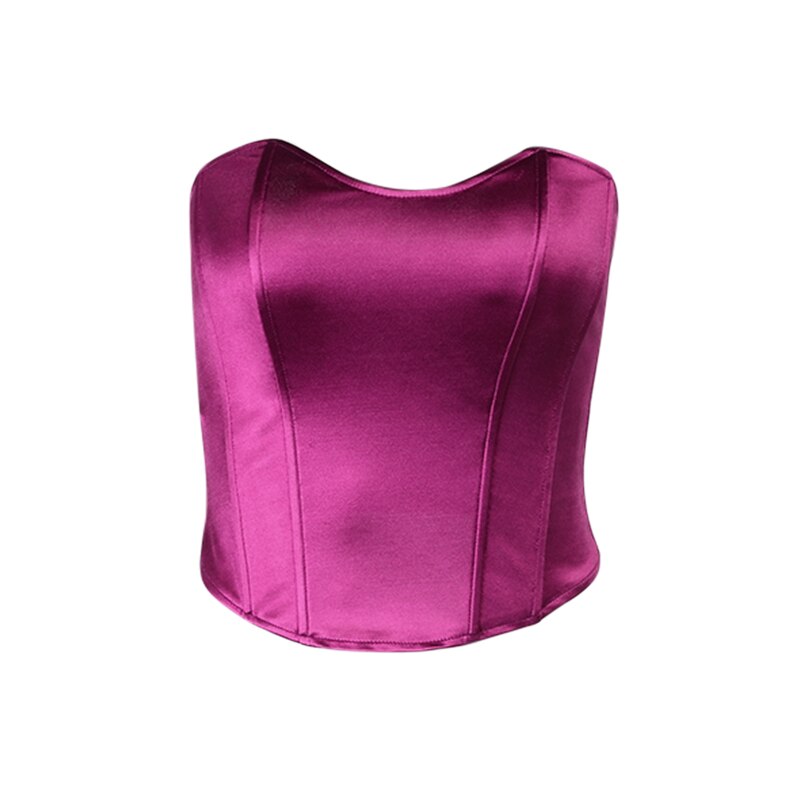 Summer Sexy Tube Tops Women Sleeveless Slim Skinny Corset Cropped
