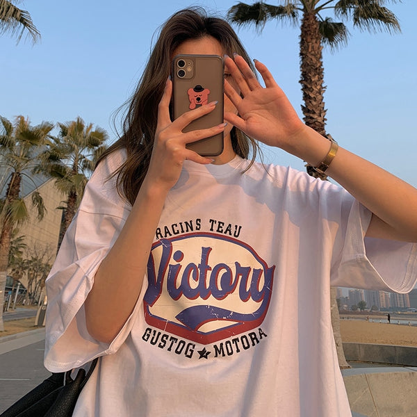 Harajuku Oversized High Street Goth Tshirt