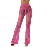 Women Hollow Out Mesh Fishnet Beach Bottoms