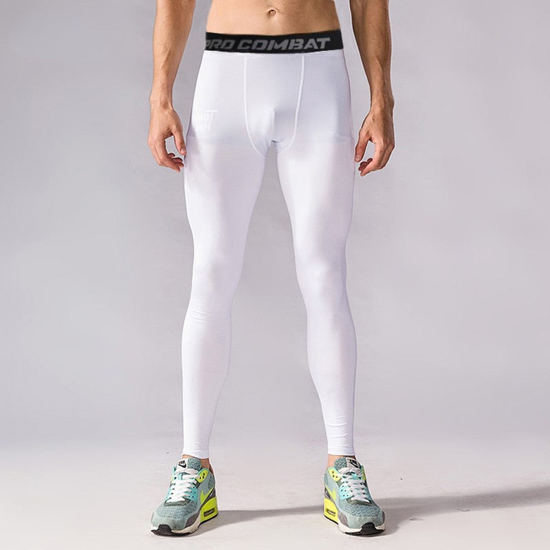 Mens Compression Leggings Running Gym 3XL Tights Basketball Leggings