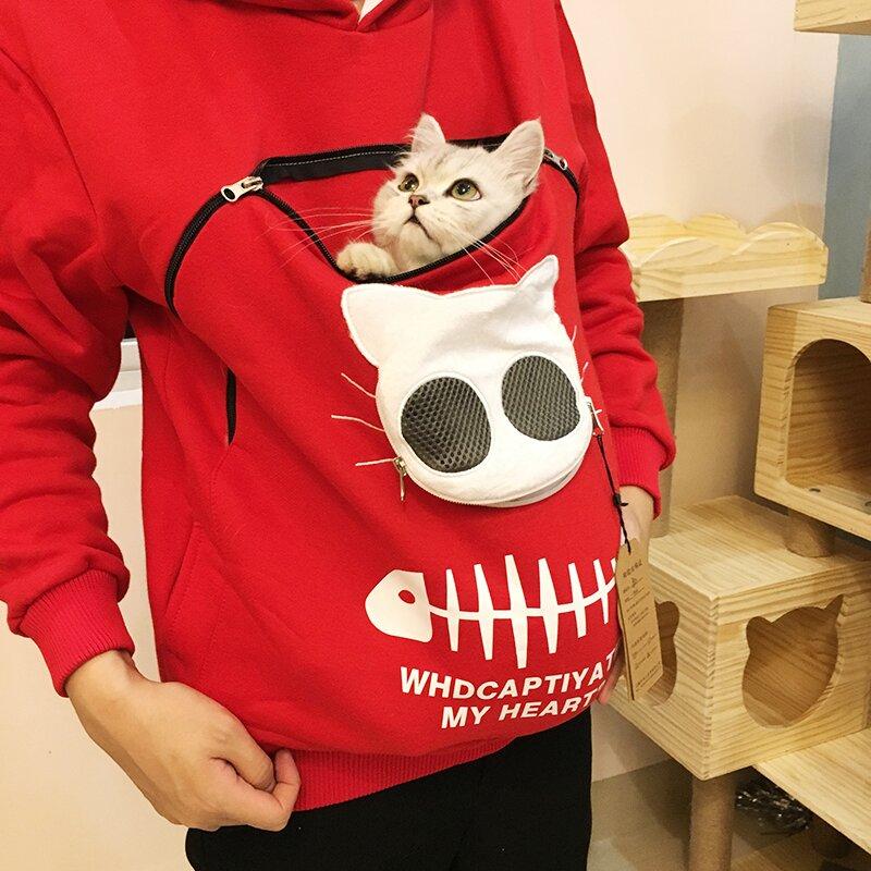 Winter Hoodies Sweatshirt Man Women Animal Pouch Hoodies