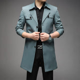 Trench Coats Superior Quality Male Fashion Outwear Jackets Long