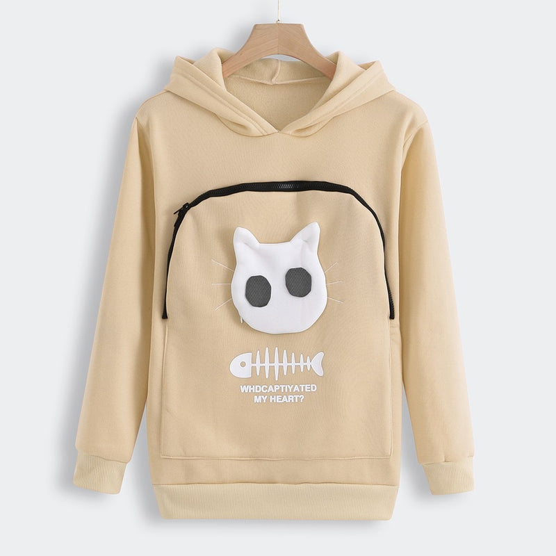 Winter Hoodies Sweatshirt Man Women Animal Pouch Hoodies