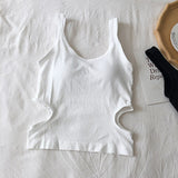 Knitted Binder Chest Woman Tank Tops