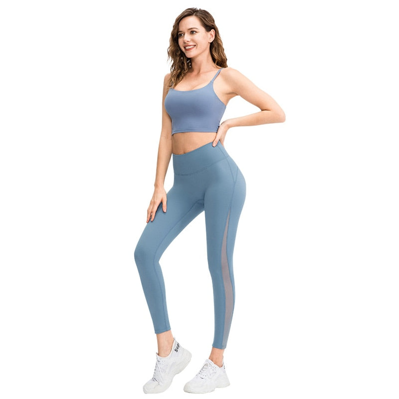 Women Pants Tight High Waist Hip Raise Mesh No Embarrassing