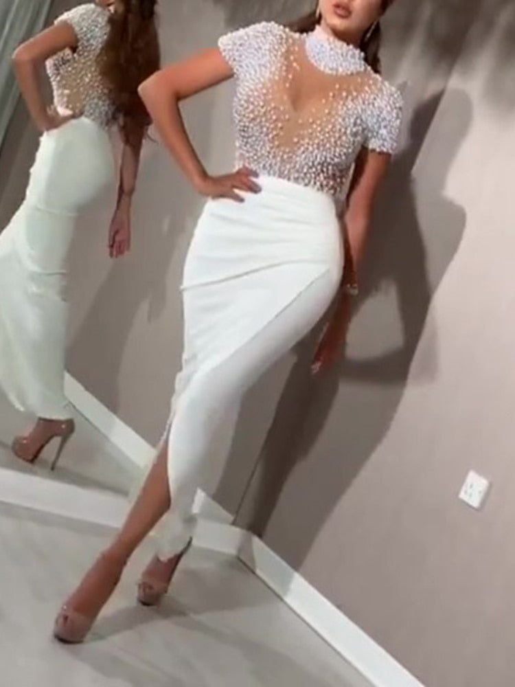 Sexy Transparent Tulle Party Dress