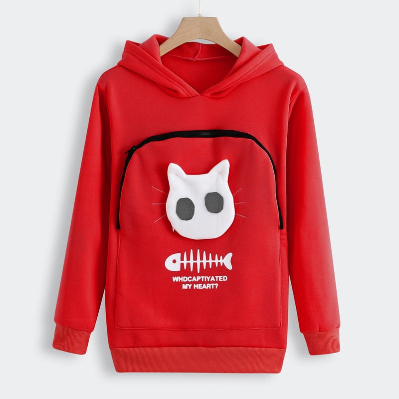 Winter Hoodies Sweatshirt Man Women Animal Pouch Hoodies