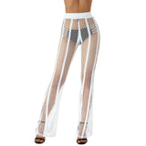 Women Hollow Out Mesh Fishnet Beach Bottoms