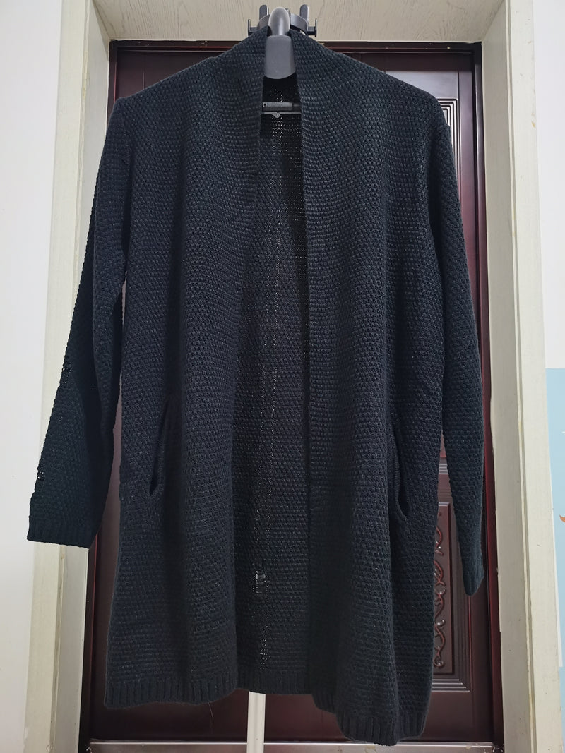 Mans knitted Coat long Cardigan Sweater Fashion Casual large jacket Trench Coat
