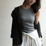 Women Sleeveless Knitted Camis Tank Tops