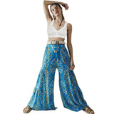 Print Pants High Waist Loose Casual Trousers Beach Pants