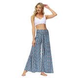 High Waist Flare Beach Trousers For Spring
