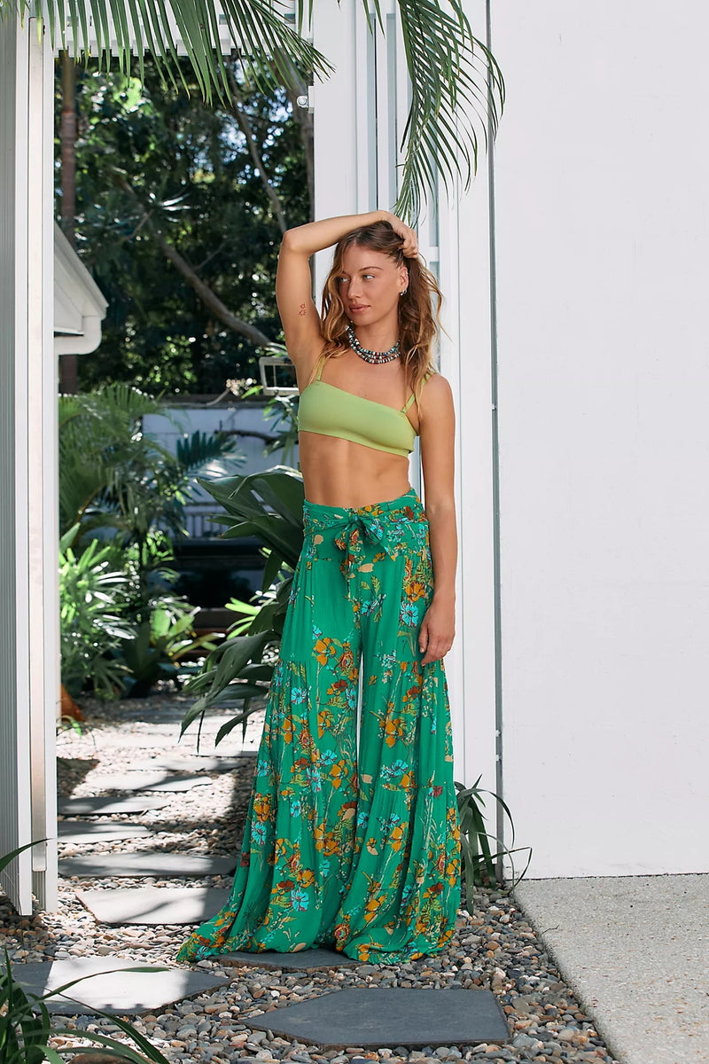 High Waist Flare Beach Trousers For Spring