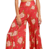 Ethnic Tribal High Waist Loose Casual Trousers Beach Pant
