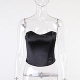 Summer Sexy Tube Tops Women Sleeveless Slim Skinny Corset Cropped