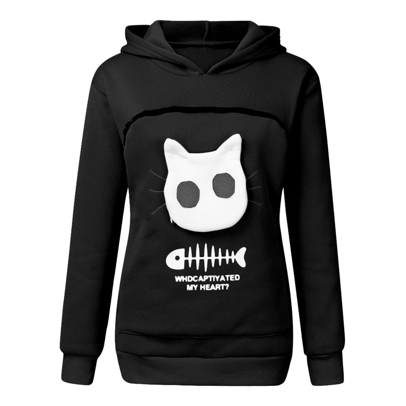Winter Hoodies Sweatshirt Man Women Animal Pouch Hoodies