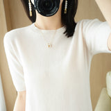 Spring New Women O-Neck Exquisite Cashmere Sweater