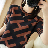 women's cashmere sweater short-sleeve spring