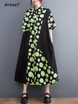 Chiffon Polka Dot Summer Dress - Casual Chic