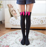 Stockings Sexy Thigh High Lace Top Over Knee Nylon Cute Leg Solid Nightclubs Pantyhose Ladies' Girls