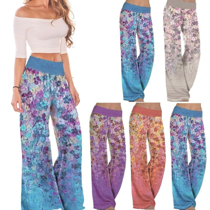 Summer Casual Cotton Linen Wide Leg Beach Pants