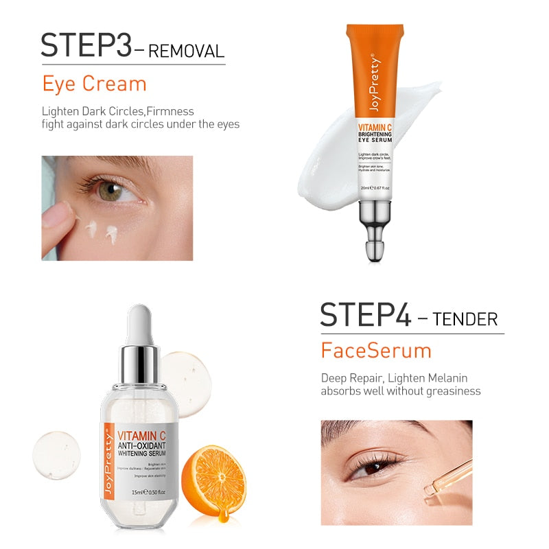 5PCS Joy Pretty Vitamin C Whitening Skin Care Set