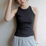 Women Sleeveless Knitted Camis Tank Tops