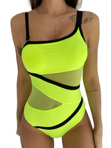 Andzhelika  One Shoulder One Piece Single shoulder Swimsuit