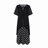 Abaya Boho Dress Elegant Luxury Polka Dot