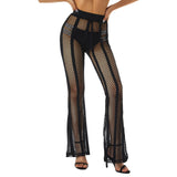 Women Hollow Out Mesh Fishnet Beach Bottoms