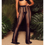Women Hollow Out Mesh Fishnet Beach Bottoms