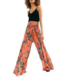 Ethnic Tribal High Waist Loose Casual Trousers Beach Pant