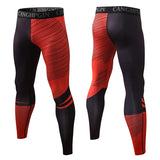 Men's Running Tights Pants Compression Camo Training Quick Dry Stripe Leggings