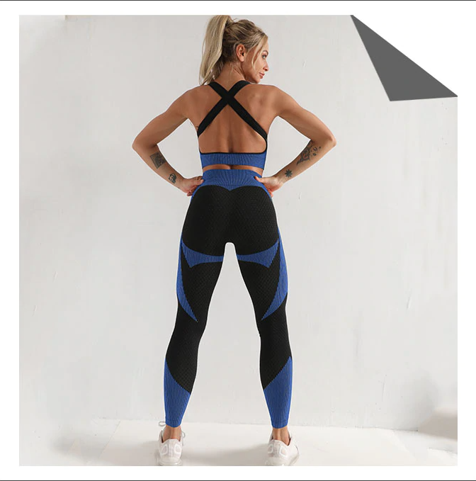 Seamless  Women Yoga Sets For  Gym, Running,  Fitness  Long Sleeve