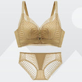 Roseheart Lace Padded One-Piece Cotton Push Up Bra