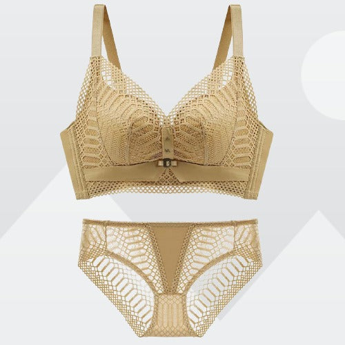 Roseheart Lace Padded One-Piece Cotton Push Up Bra