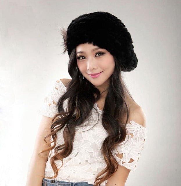 Hot fashion excellent rabbit fur hat