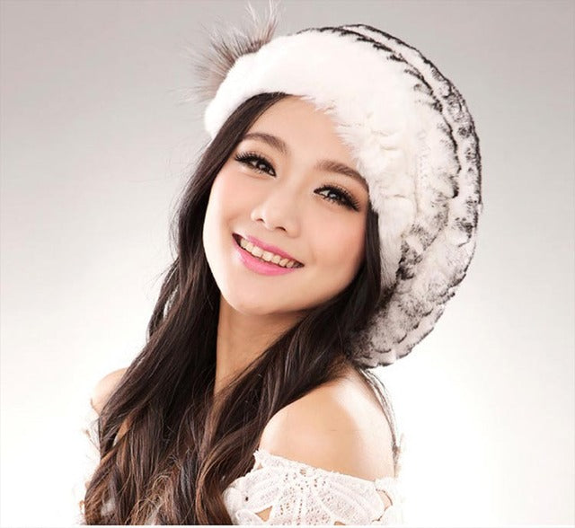 Hot fashion excellent rabbit fur hat